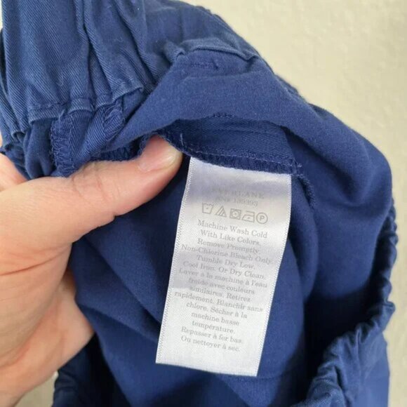 Everlane Womens The Easy Pant Pull On Stretch Waist Blue Organic Cotton 10 - Picture 6 of 7